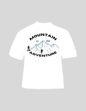 white t-shirt with bold typography